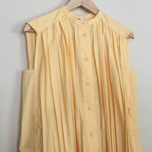Uniqlo U Pleated Sleeveless Dress with Pockets Size S *No Belt*